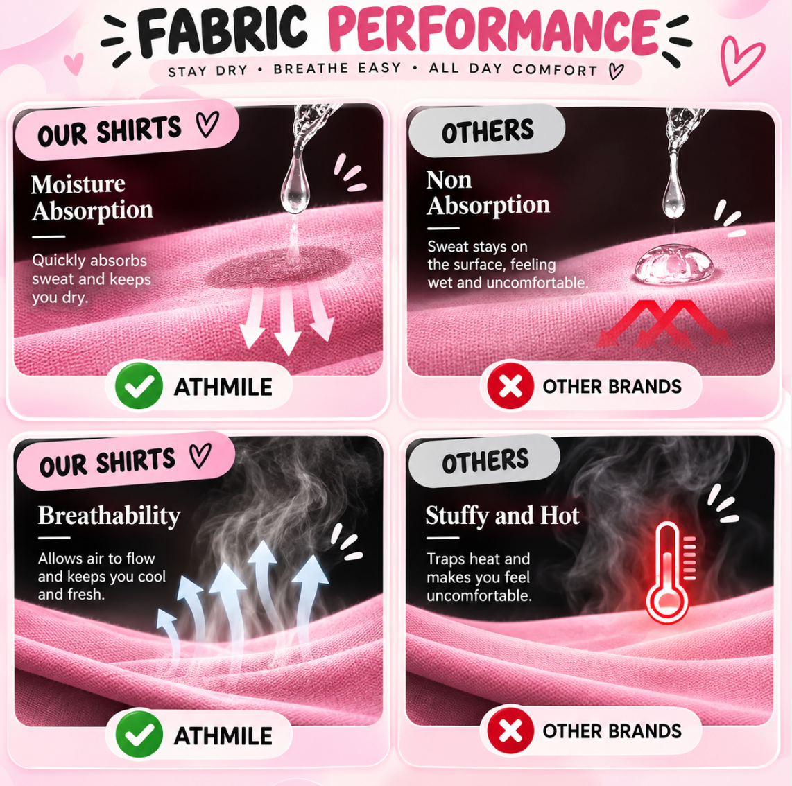 Pink Oversized T Shirts Short Sleeve Workout Tops for Women
